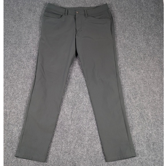 lululemon athletica Other - Lululemon ABC Pant Slim 32 Warpstreme Dark Olive Green Grey LM5972S Mens 32x28.5